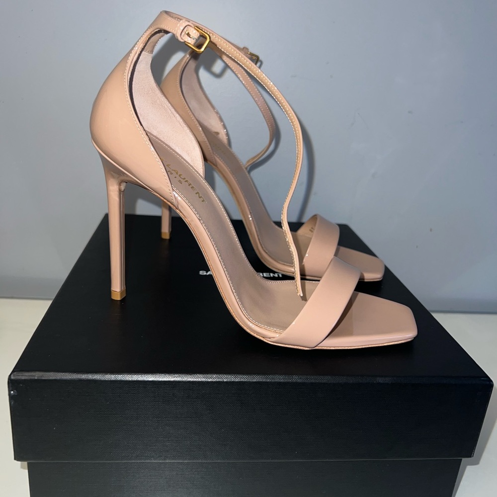 ***BRAND NEW ** Saint Laurent Amber Sandals - Picture 2 of 4